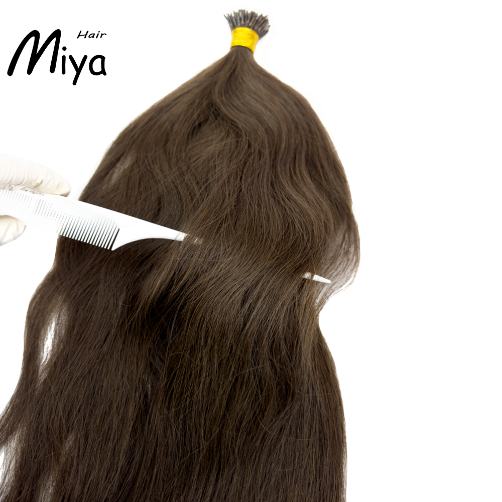 Brown Nano Hair Natural Straight Virgin Nano Ring Hair Best Quality Double Drawn 100% Cuticle Aligned Human Hair From One Donor 16-30inch Nano Bead Hair Extensions Nano Hair