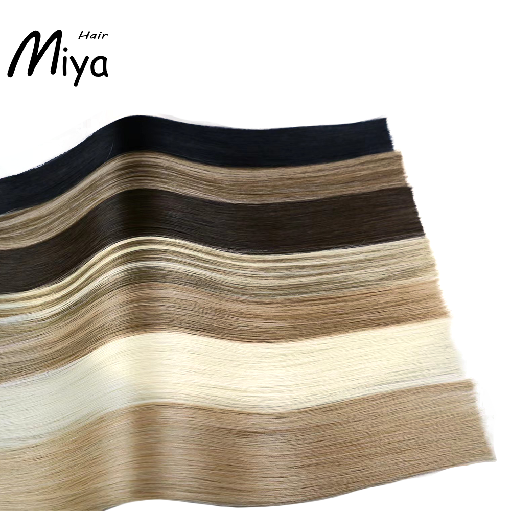 The Best Quality Double Drawn Genius Weft 100% Cuticle Aligned Human Hair From One Donor 18-24inch Hair Extensions Unprocessed Hair