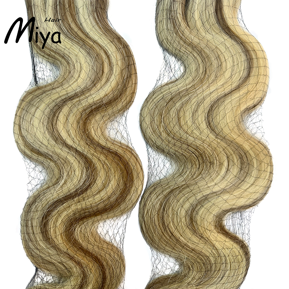 Piano Extensions Highlight Weft Blonde Hair Body Wave Bundles Best Quality From One Donor Double Drawn 100% Cuticle Aligned Human Hair Extensions Machine Weft Volume Weft Hair Weft Hair Bundles
