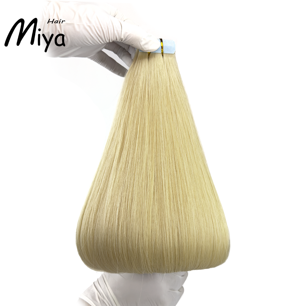 Blonde #613 Virgin Hair Tape Ins Best Quality Double Drawn 100% Cuticle Aligned Human Hair From One Donor Tape Hair 16-30inch Tape In Hair