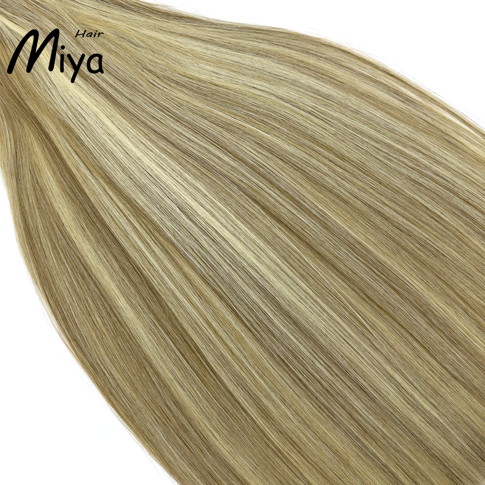 Piano Bundles Highlight Blonde Extensions Best Quality Double Drawn 100% Cuticle Aligned Human Hair Extensions From One Donor Machine Weft Volume Weft Hair Weft Hair Bundles