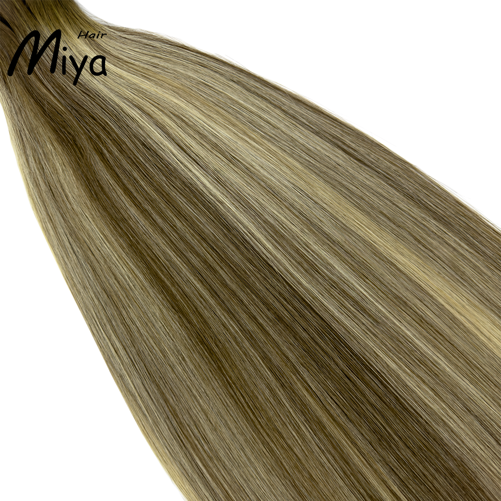 Balayage Extensions Ombre Hair Piano Weft Highlight Bundles Best Quality From One Donor Double Drawn 100% Cuticle Aligned Human Hair Extensions Machine Weft Volume Weft Hair Bundles
