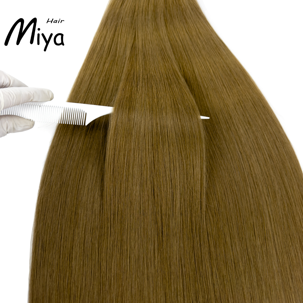 Light Brown Genius Weft From One Donor Virgin Hair Best Quality Double Drawn 100% Cuticle Aligned Human Hair Extensions 16-30inch Remy Hair Natural Hair