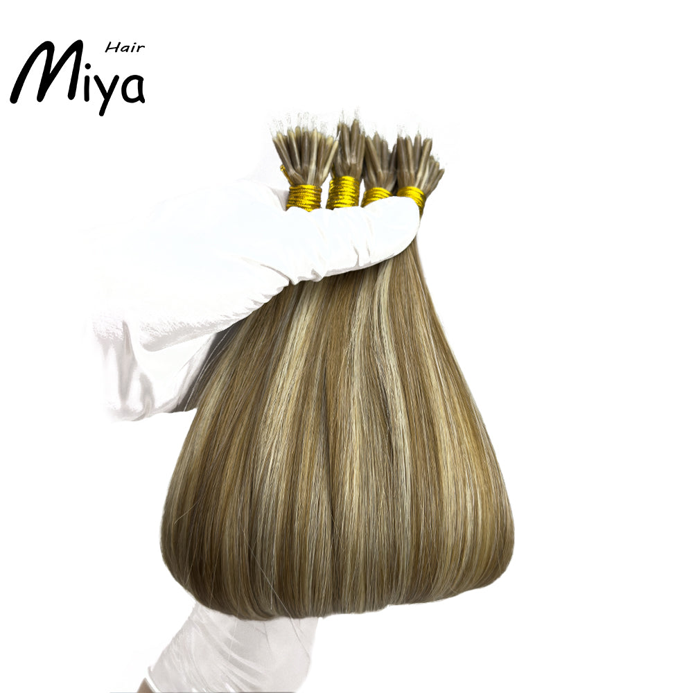Piano Nano Highlight Virgin Hair Nano Ring Hair Best Quality Double Drawn 100% Cuticle Aligned Human Hair From One Donor 16-30inch Nano Bead Hair Extensions Nano Hair