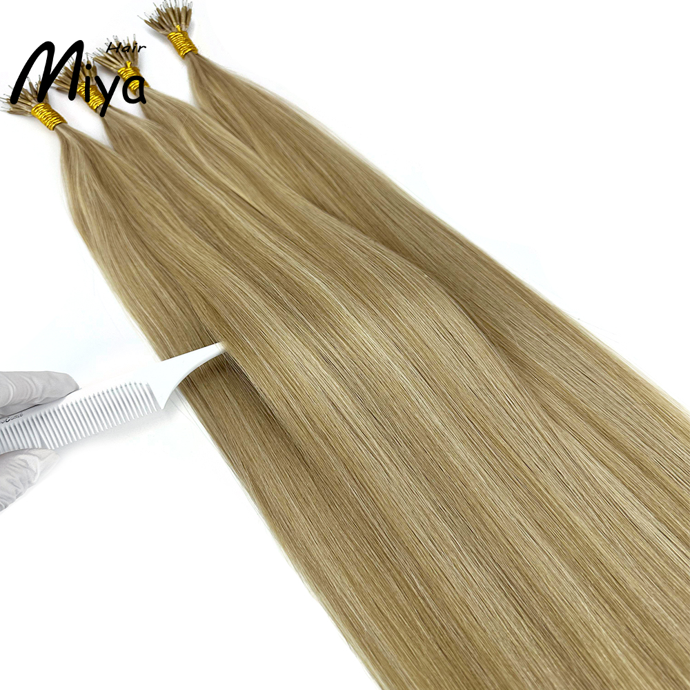 Piano Hair Highlight Nano Virgin Nano Ring Hair Best Quality Double Drawn 100% Cuticle Aligned Human Hair From One Donor 16-30inch Nano Bead Hair Extensions Nano Hair
