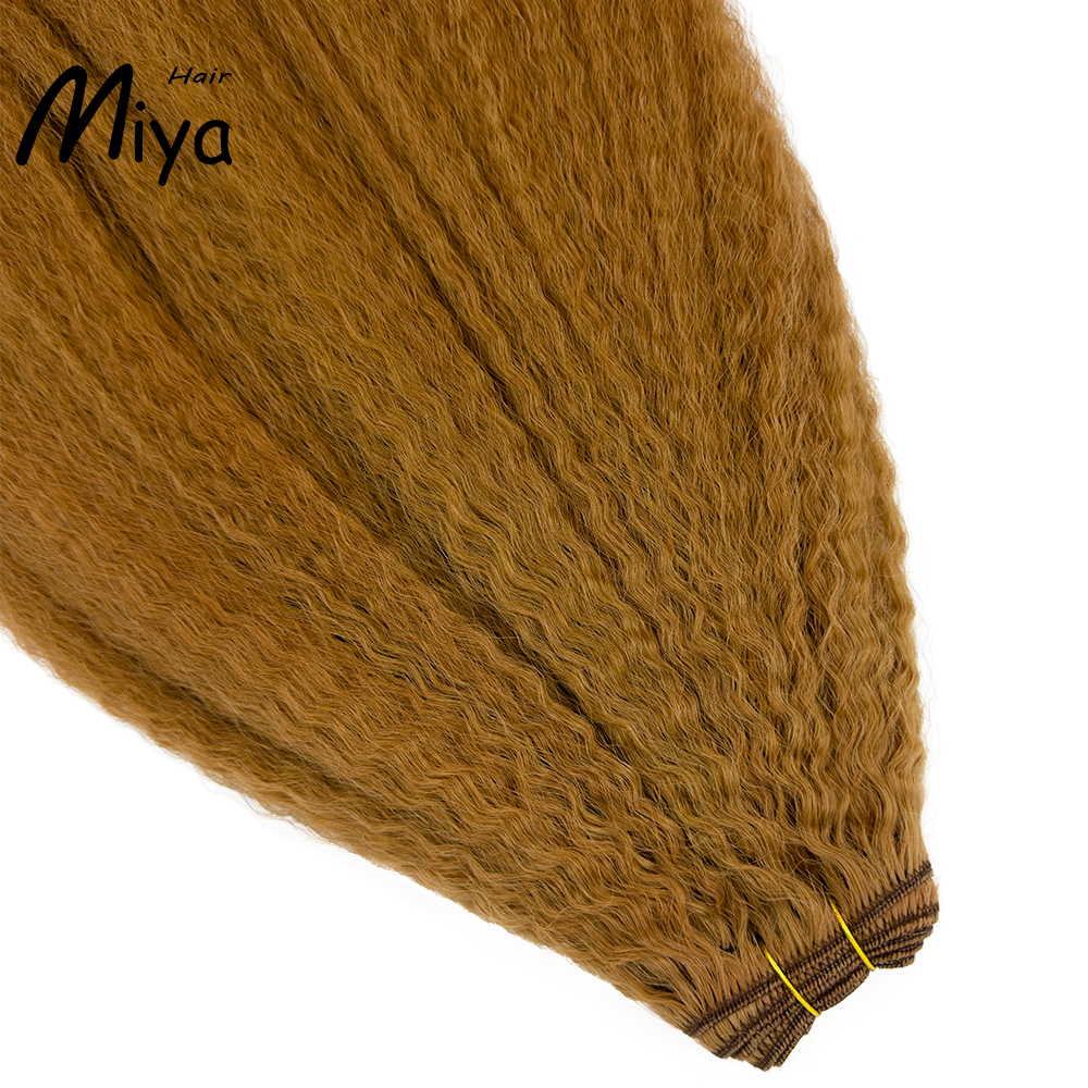 Copper Hair Bundles Highlight Extensions Piano Hair Kinky Straight Bundles Best Quality From One Donor Double Drawn 100% Cuticle Aligned Human Hair Extensions Machine Weft Volume Weft Hair Weft Hair Bundles