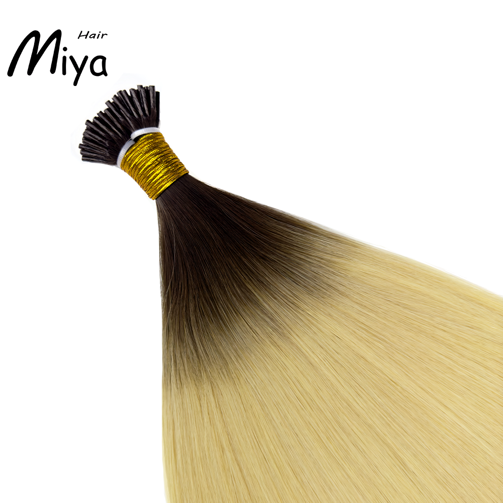 Ombre Blonde I Tip Hair Best Quality Double Drawn 100% Cuticle Aligned Human Hair From One Donor 16-30inch