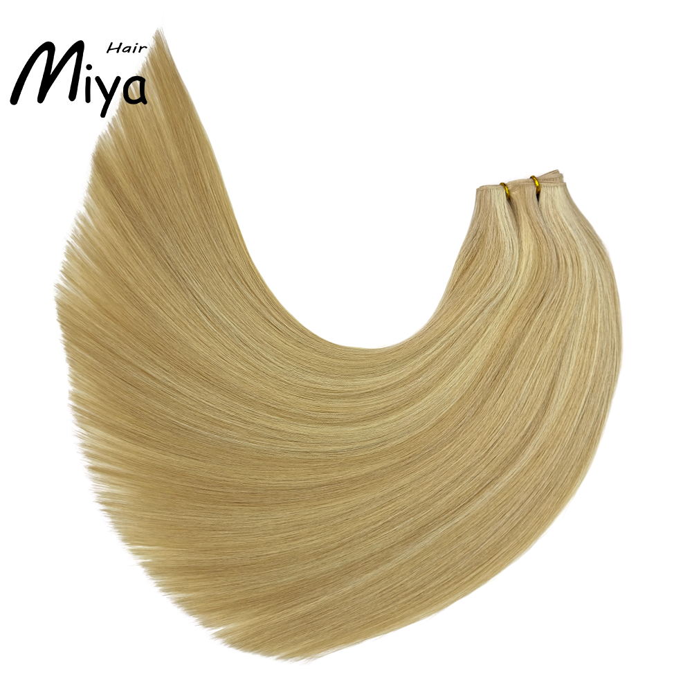 Piano Hair Highlight Blonde Genius Weft Best Quality Double Drawn 100% Cuticle Aligned From One Donor Human Hair 16-30inch Hair Extensions