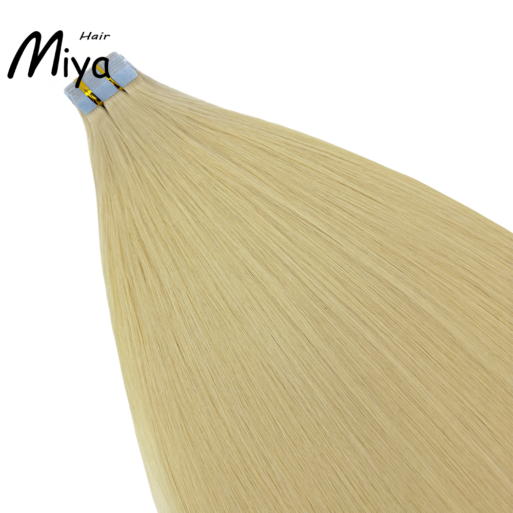 Blonde #613 Virgin Hair Tape Ins Best Quality Double Drawn 100% Cuticle Aligned Human Hair From One Donor Tape Hair 16-30inch Tape In Hair