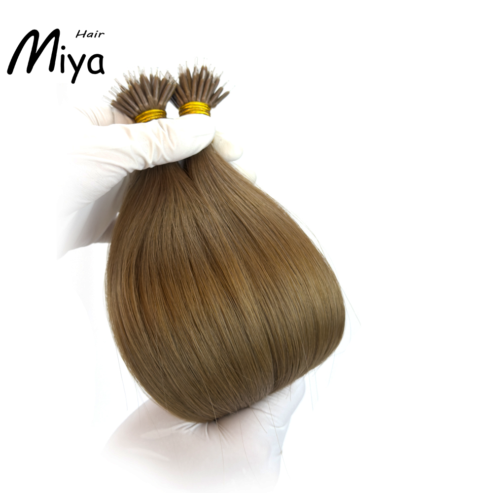 Light Brown Nano Virgin Hair Nano Ring Hair Best Quality Double Drawn 100% Cuticle Aligned Human Hair From One Donor 16-30inch Nano Bead Hair Extensions Nano Hair