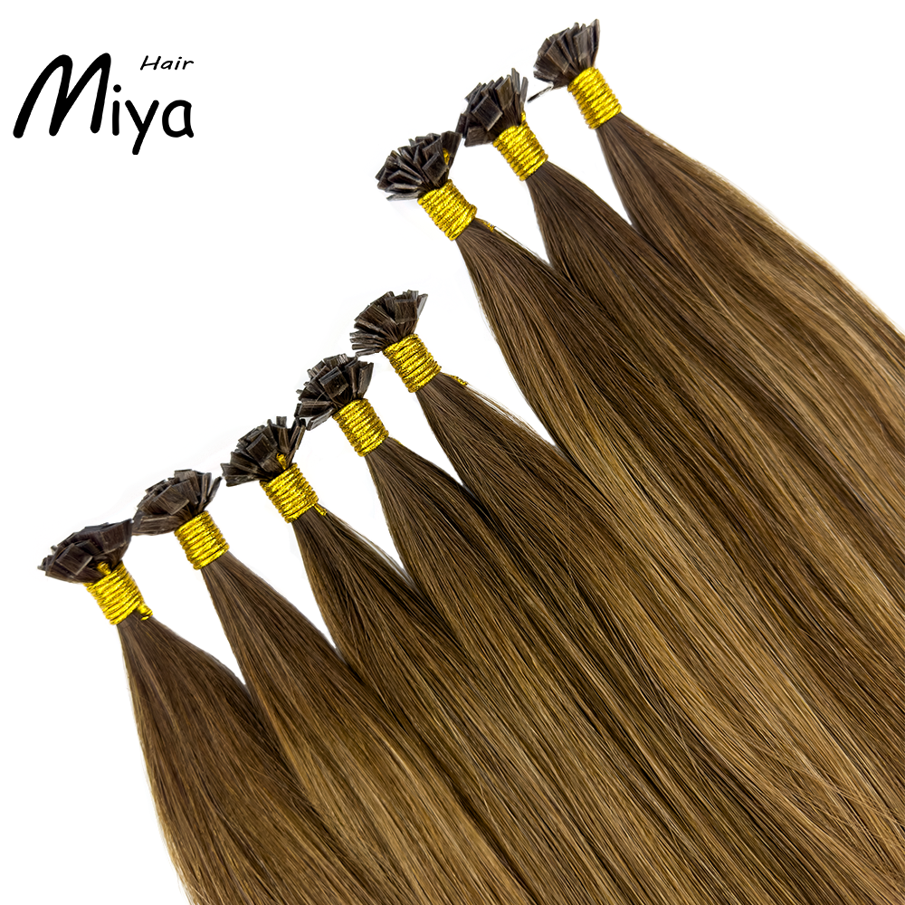 Balayage Hair #RDB Virgin Hair Keratin Hair Best Quality Double Drawn 100% Cuticle Aligned Human Hair From One Donor 16-30inch Flat Tip Hair Unprocessed Hair