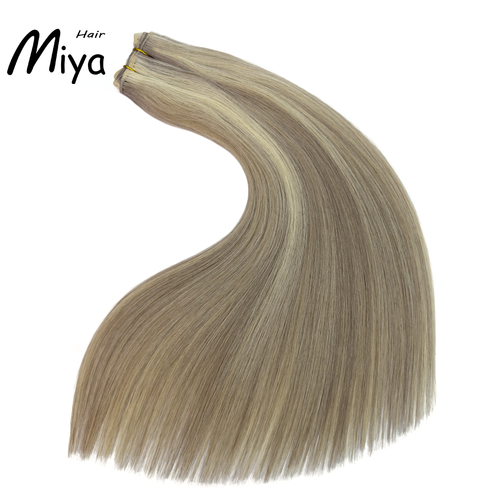Piano Extension Highlight Bundles Blonde Hair Best Quality From One Donor Double Drawn 100% Cuticle Aligned Human Hair Extensions Machine Weft Volume Weft Hair Bundles