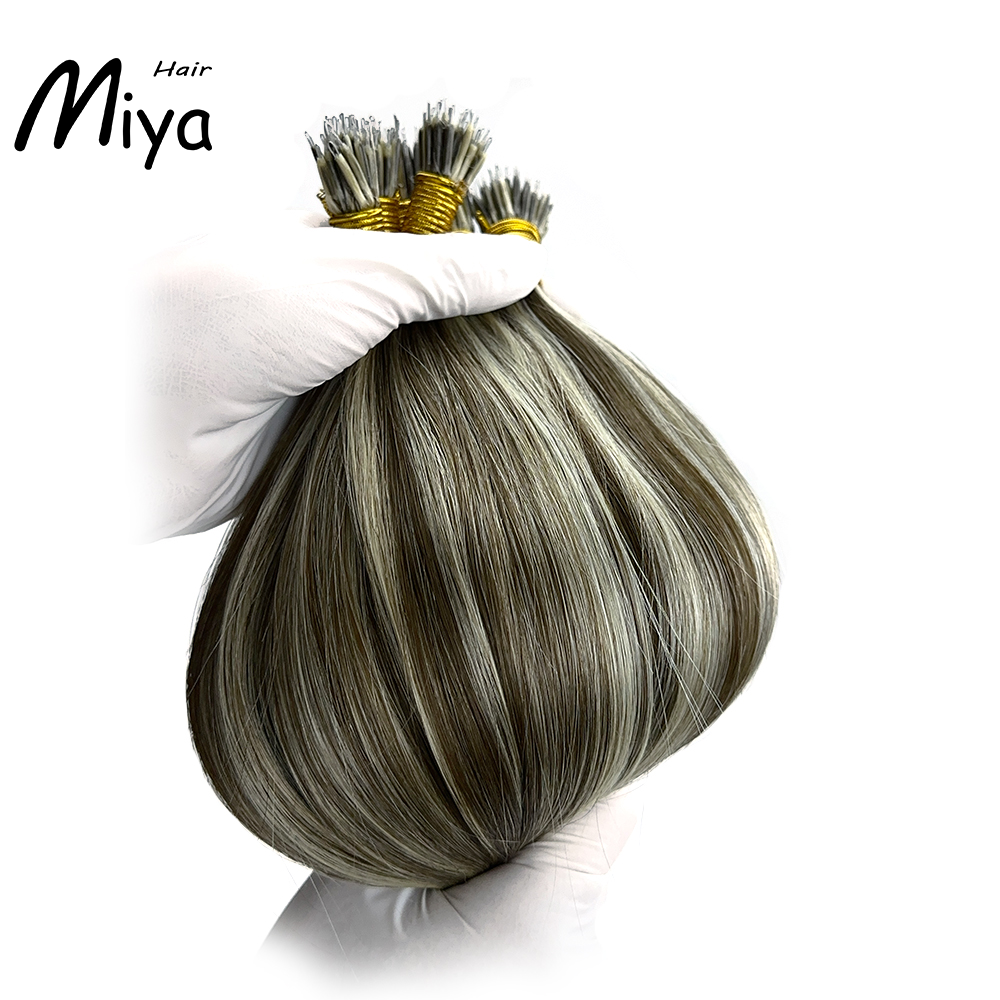 Piano Nano Highlight Hair Virgin Nano Ring Hair Best Quality Double Drawn 100% Cuticle Aligned Human Hair From One Donor 16-30inch Nano Bead Hair Extensions Nano Hair