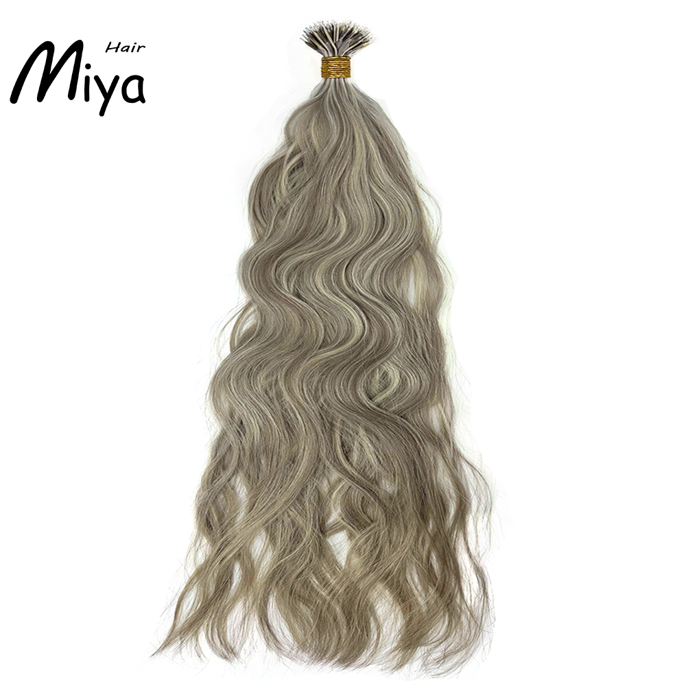 Piano Nano Highlight Natural Straight Virgin Hair Nano Ring Hair Best Quality Double Drawn 100% Cuticle Aligned Human Hair From One Donor 18-24inch Nano Bead Hair Extensions Nano Hair