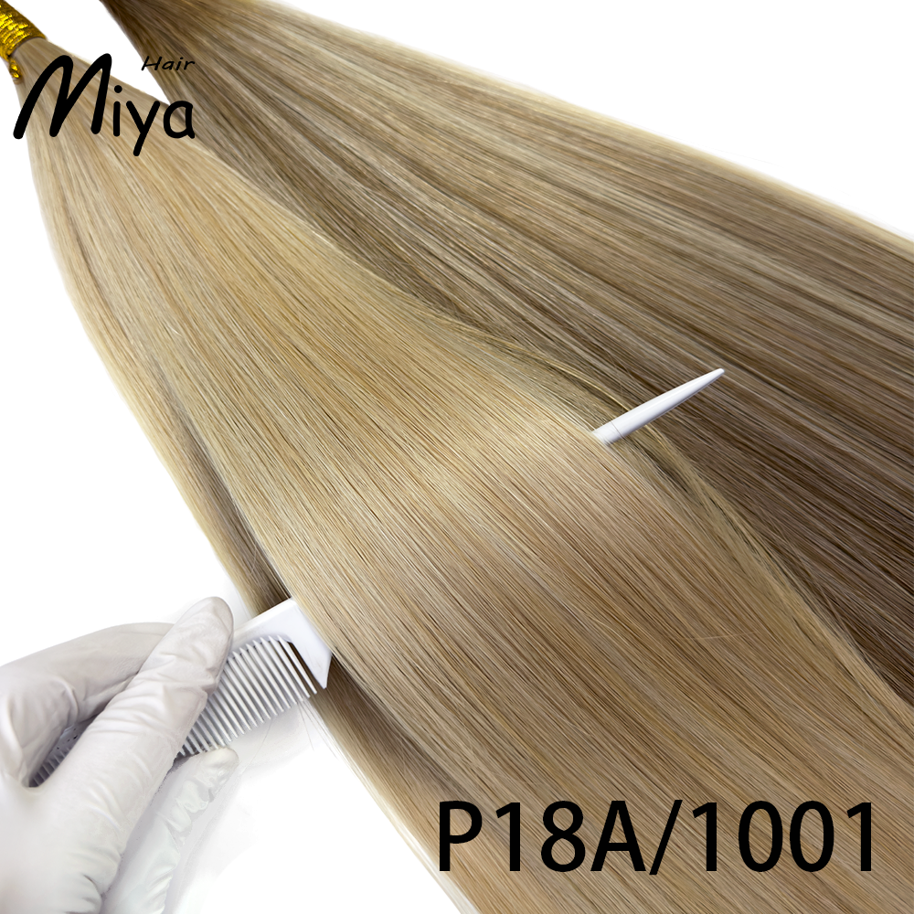 Piano Hair Highlight Balayage Nano Virgin Hair Nano Ring Hair Best Quality Double Drawn 100% Cuticle Aligned Human Hair From One Donor 18-24inch Nano Bead Hair Extensions Nano Hair