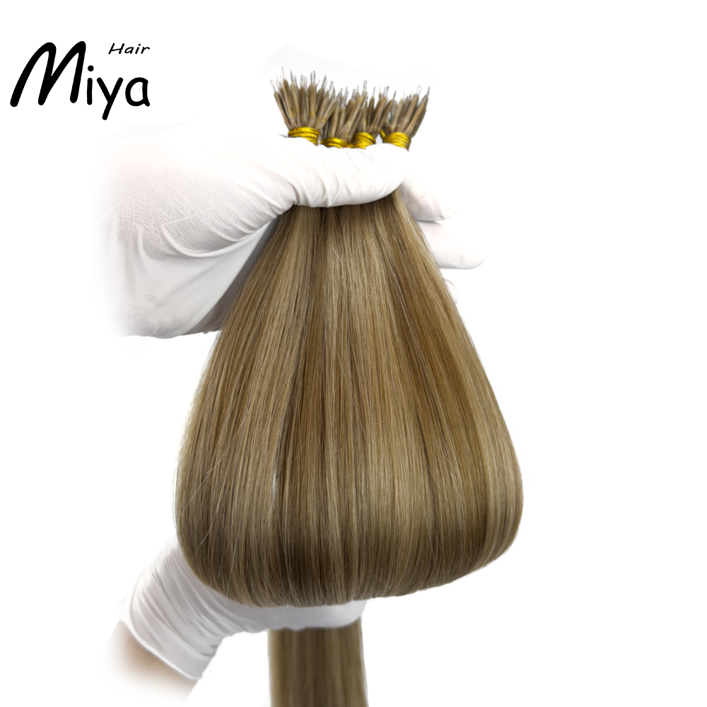 Piano Nano Highlight Brown Virgin Hair Nano Ring Hair Best Quality Double Drawn 100% Cuticle Aligned Human Hair From One Donor 16-30inch Nano Bead Hair Extensions Nano Hair