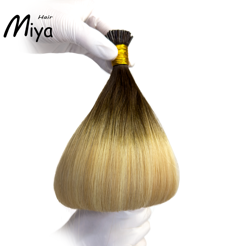 Balayage Blonde I Tip Hair Best Quality Double Drawn 100% Cuticle Aligned Human Hair From One Donor 16-30inch