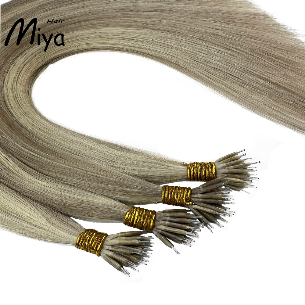 Piano Nano Highlight Hair Virgin Hair Nano Ring Hair Best Quality Double Drawn 100% Cuticle Aligned Human Hair From One Donor 16-30inch Nano Bead Hair Extensions Nano Hair