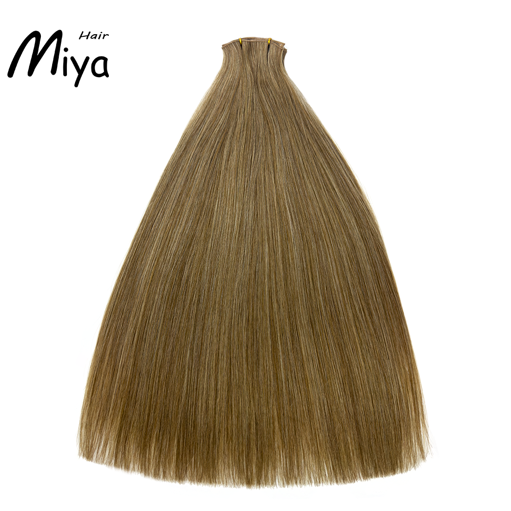 Mixed Color Genius Weft Best Quality Double Drawn 100% Cuticle Aligned Human Hair From One Donor 16-30inch Human Hair Extensions