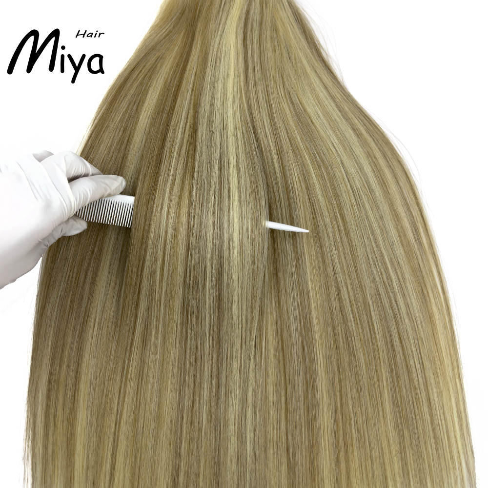 Piano Bundles Highlight Blonde Extensions Best Quality Double Drawn 100% Cuticle Aligned Human Hair Extensions From One Donor Machine Weft Volume Weft Hair Weft Hair Bundles