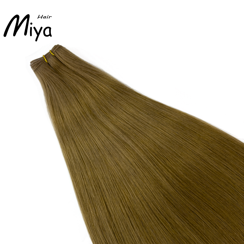 Light Brown Genius Weft From One Donor Virgin Hair Best Quality Double Drawn 100% Cuticle Aligned Human Hair Extensions 16-30inch Remy Hair Natural Hair
