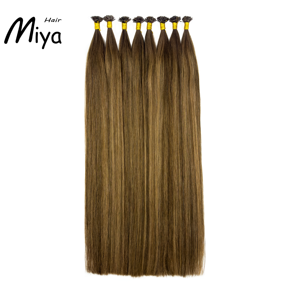 Balayage Hair #RDB Virgin Hair Keratin Hair Best Quality Double Drawn 100% Cuticle Aligned Human Hair From One Donor 16-30inch Flat Tip Hair Unprocessed Hair