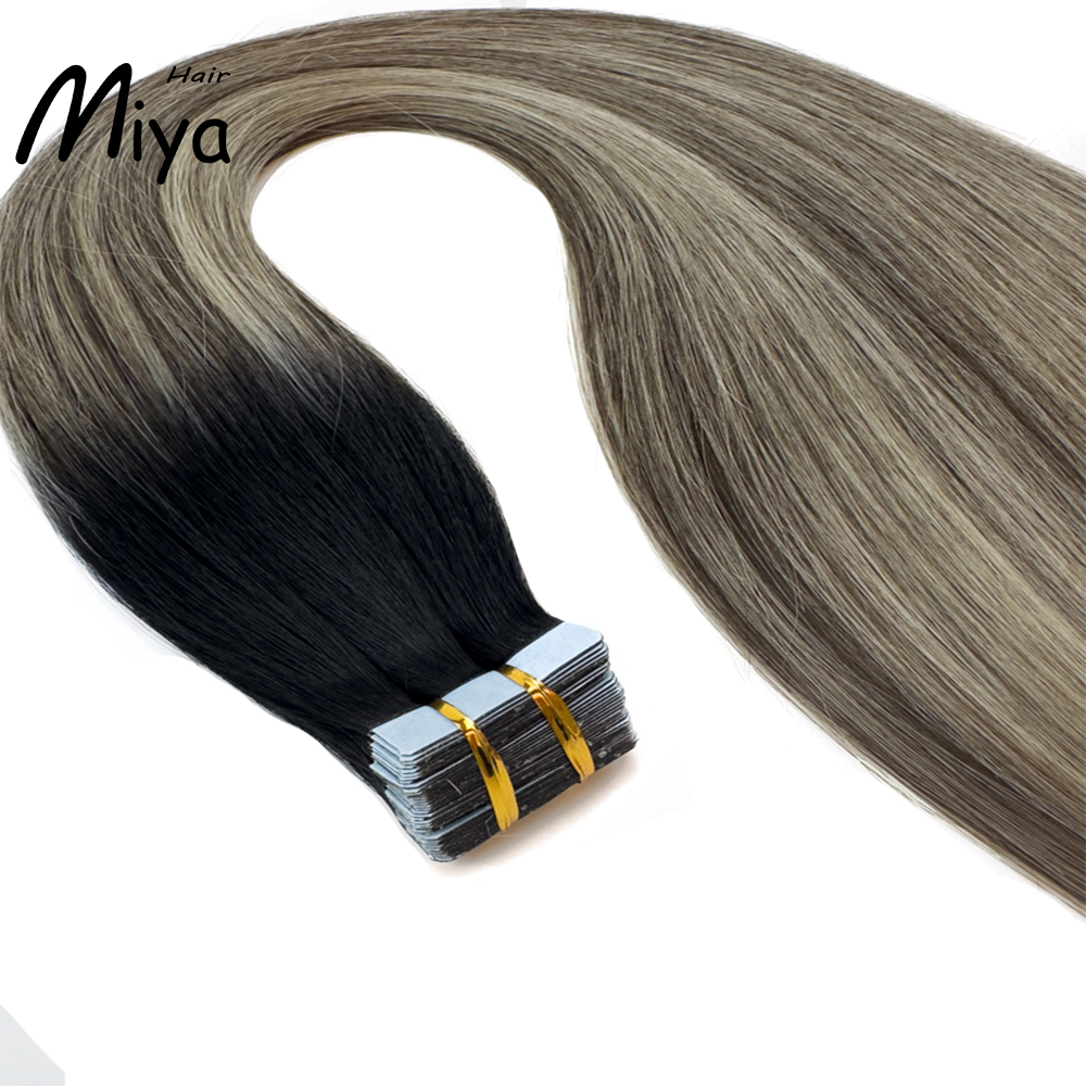 Balayage Tape Hair Tape Ins Best Quality Double Drawn 100% Cuticle Aligned Human Hair From One Donor 16-30inch Tape In Hair