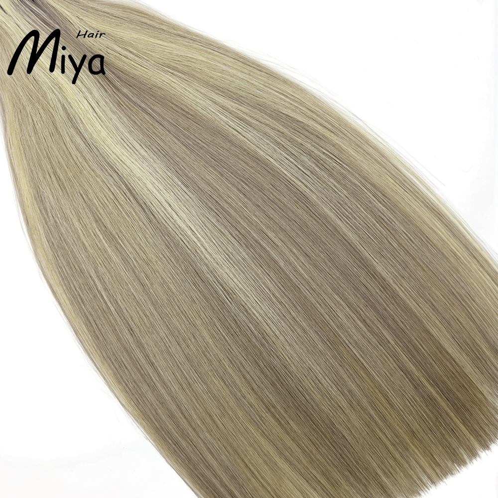 Piano Extension Highlight Bundles Blonde Hair Best Quality From One Donor Double Drawn 100% Cuticle Aligned Human Hair Extensions Machine Weft Volume Weft Hair Bundles