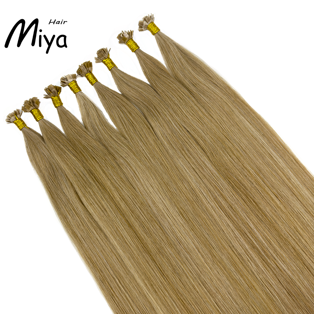 Mixed Hair Brown Hair Keratin Hair Best Quality Double Drawn 100% Cuticle Aligned Human Hair From One Donor 16-30inch Flat Tip Hair Unprocessed Hair