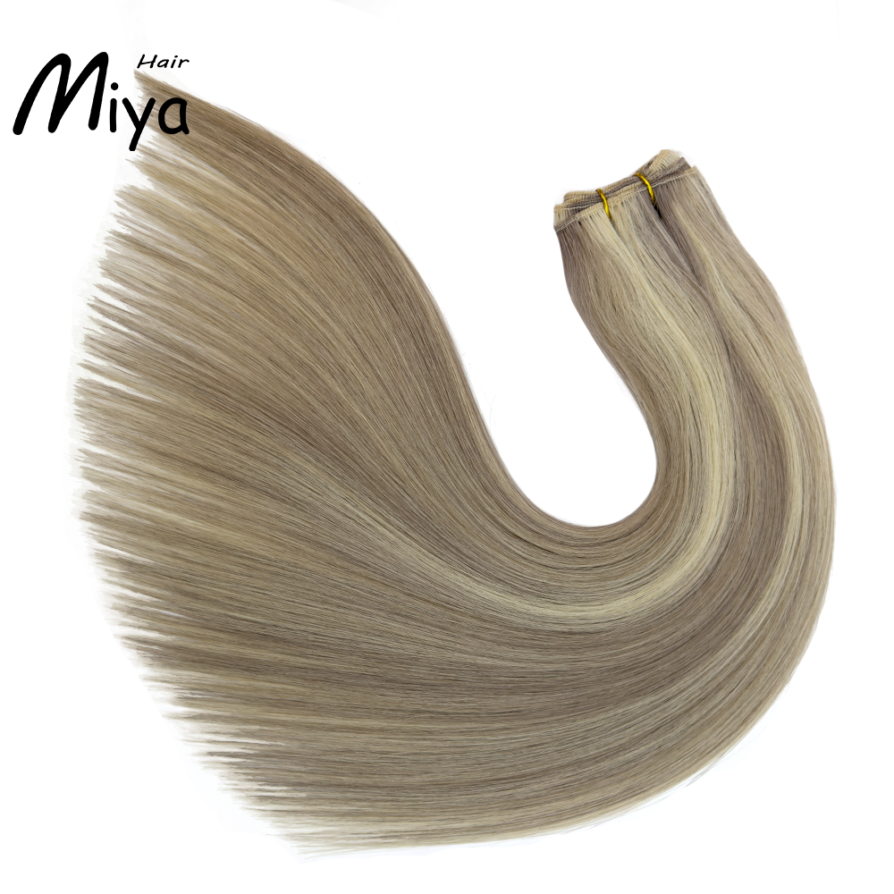 Piano Extension Highlight Bundles Blonde Hair Best Quality From One Donor Double Drawn 100% Cuticle Aligned Human Hair Extensions Machine Weft Volume Weft Hair Bundles