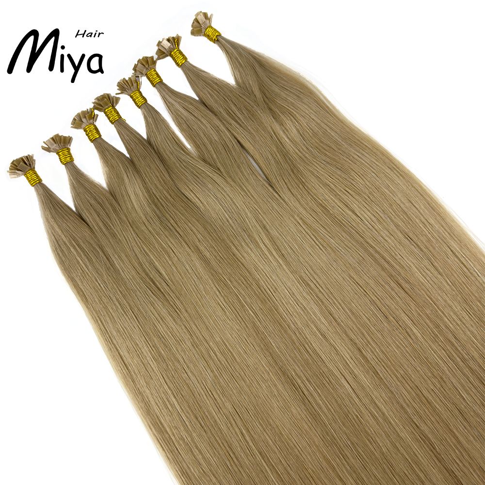 Mixed Hair Keratin Hair Virgin Hair Best Quality Double Drawn 100% Cuticle Aligned Human Hair From One Donor 16-30inch Flat Tip Hair Unprocessed Hair