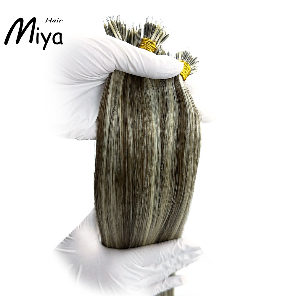 Piano Nano Highlight Hair Virgin Nano Ring Hair Best Quality Double Drawn 100% Cuticle Aligned Human Hair From One Donor 16-30inch Nano Bead Hair Extensions Nano Hair