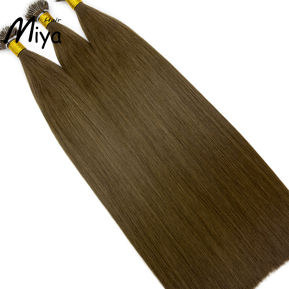 Brown Hair Virgin Hair Nano Ring Hair Best Quality Double Drawn 100% Cuticle Aligned Human Hair From One Donor 16-30inch Nano Bead Hair Extensions Nano Hair