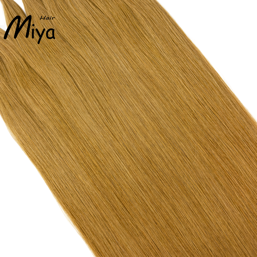Light Brown Keratin Hair Best Quality Double Drawn 100% Cuticle Aligned Human Hair From One Donor 16-30inch Virgin Hair Flat Tip Hair Unprocessed Hair