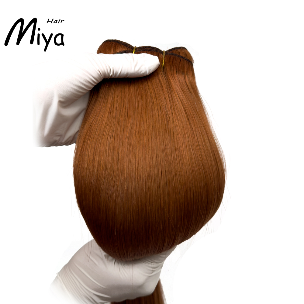 Copper Hair Bundles Copper Bundles Best Quality Double Drawn From One Donor 100% Cuticle Aligned Human Hair Extensions Machine Weft Volume Weft Hair Weft Hair Bundles