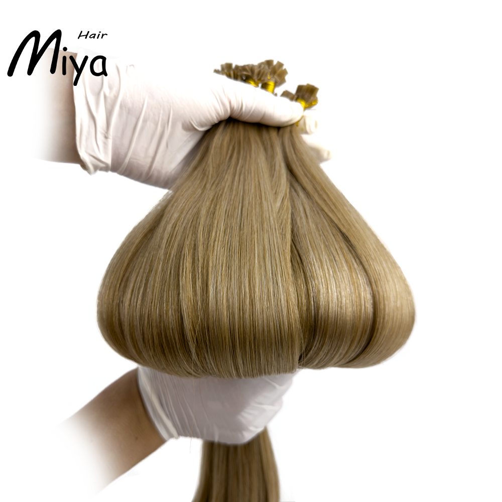 Mixed Hair Brown Hair Keratin Hair Best Quality Double Drawn 100% Cuticle Aligned Human Hair From One Donor 16-30inch Flat Tip Hair Unprocessed Hair