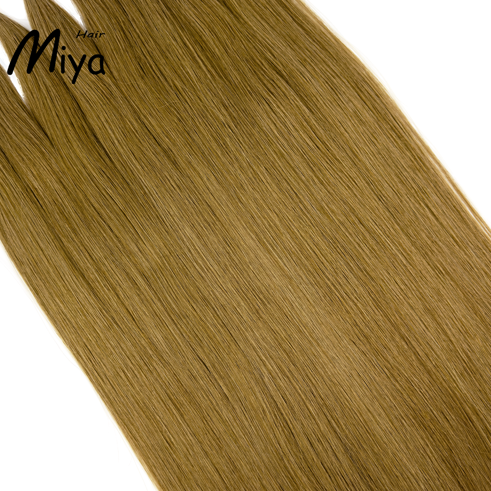 Medium Brown Hair Keratin Hair Best Quality Double Drawn 100% Cuticle Aligned Human Hair From One Donor 16-30inch Virgin Hair Flat Tip Hair Unprocessed Hair