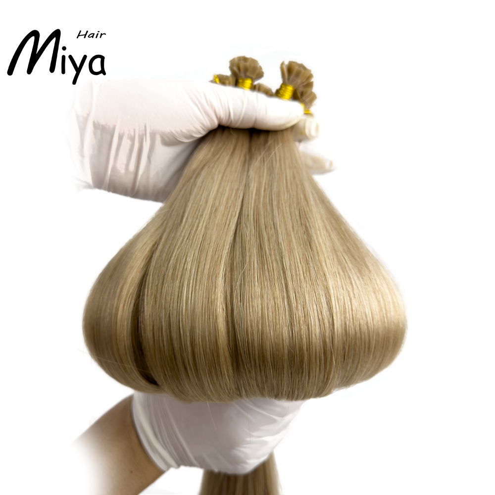 Mixed Hair Keratin Hair Virgin Hair Best Quality Double Drawn 100% Cuticle Aligned Human Hair From One Donor 16-30inch Flat Tip Hair Unprocessed Hair