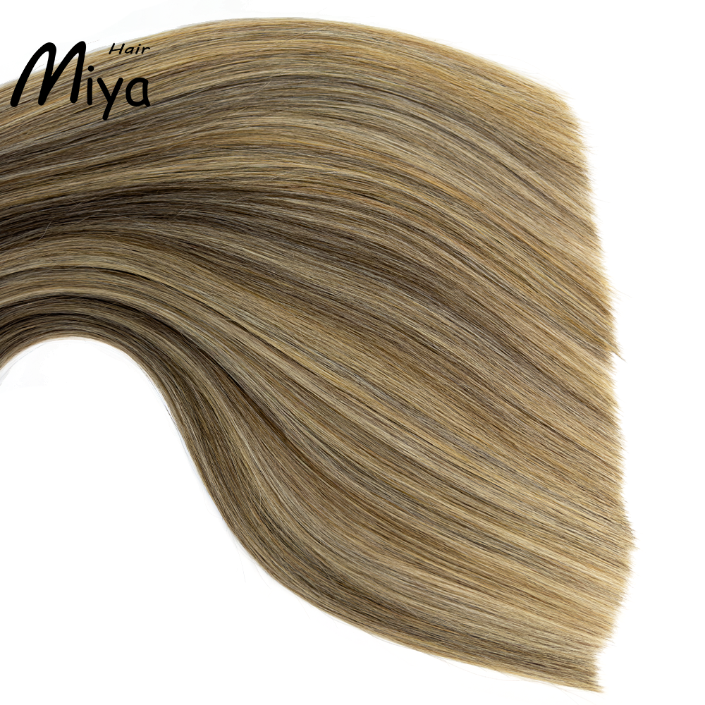 Piano Extensions Highlight Weft Best Quality Double Drawn 100% Cuticle Aligned Human Hair Extensions From One Donor Machine Weft Volume Weft Hair Weft Hair Bundles