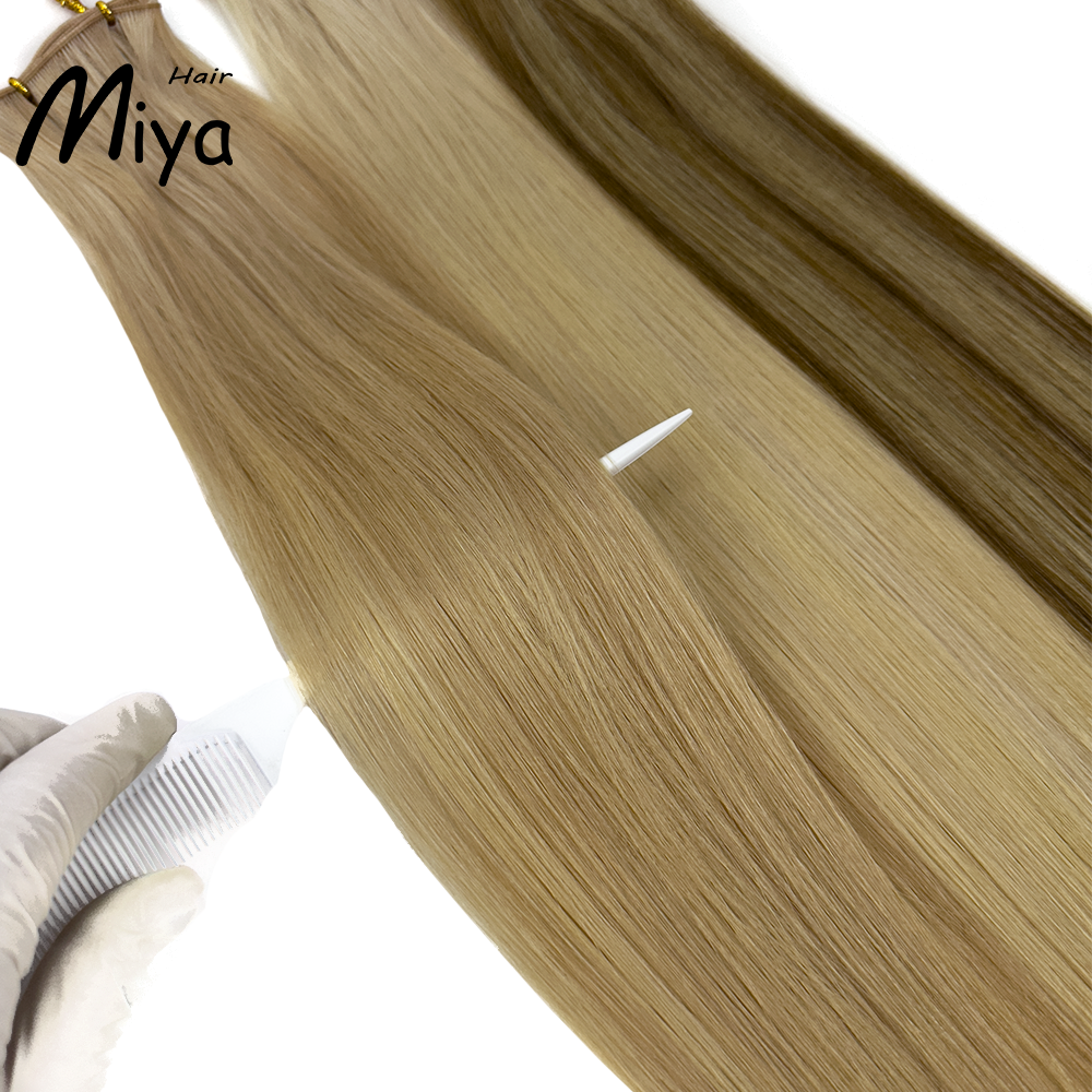 Piano Hair Highlight Hair Best Quality Double Drawn Genius Weft 100% Cuticle Aligned Human Hair From One Donor 18-24inch Hair Extensions
