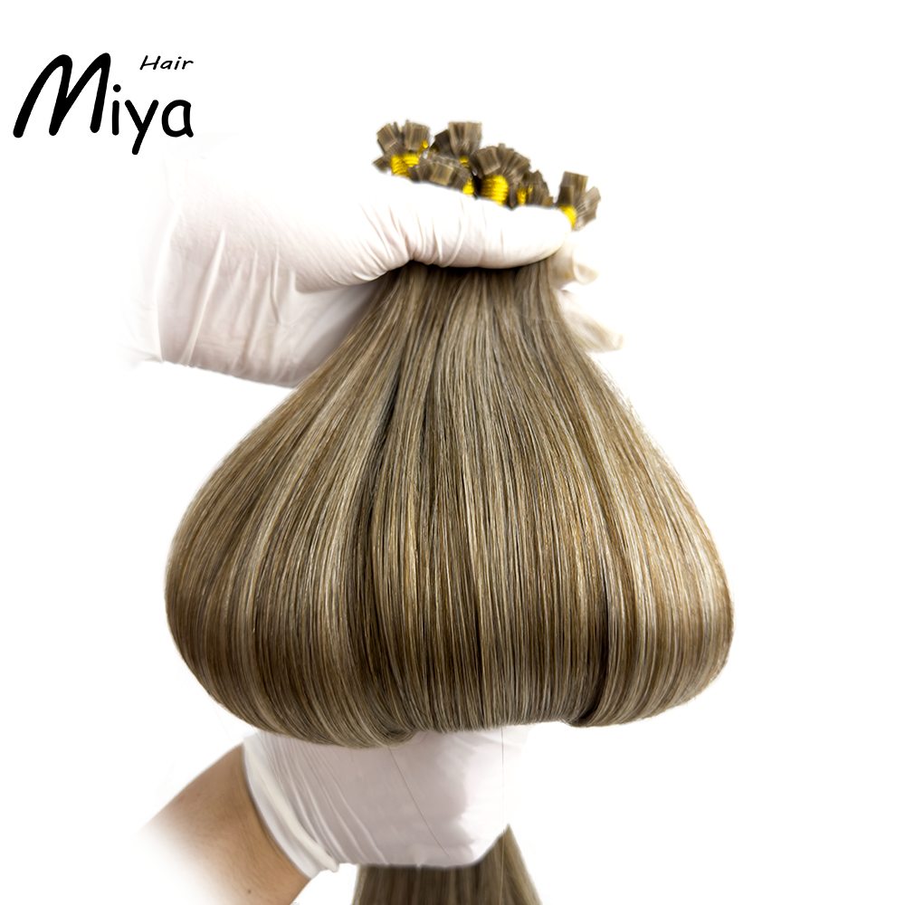Mixed Hair Keratin Hair Virgin Hair Best Quality Double Drawn 100% Cuticle Aligned Human Hair From One Donor 16-30inch Flat Tip Hair Unprocessed Hair