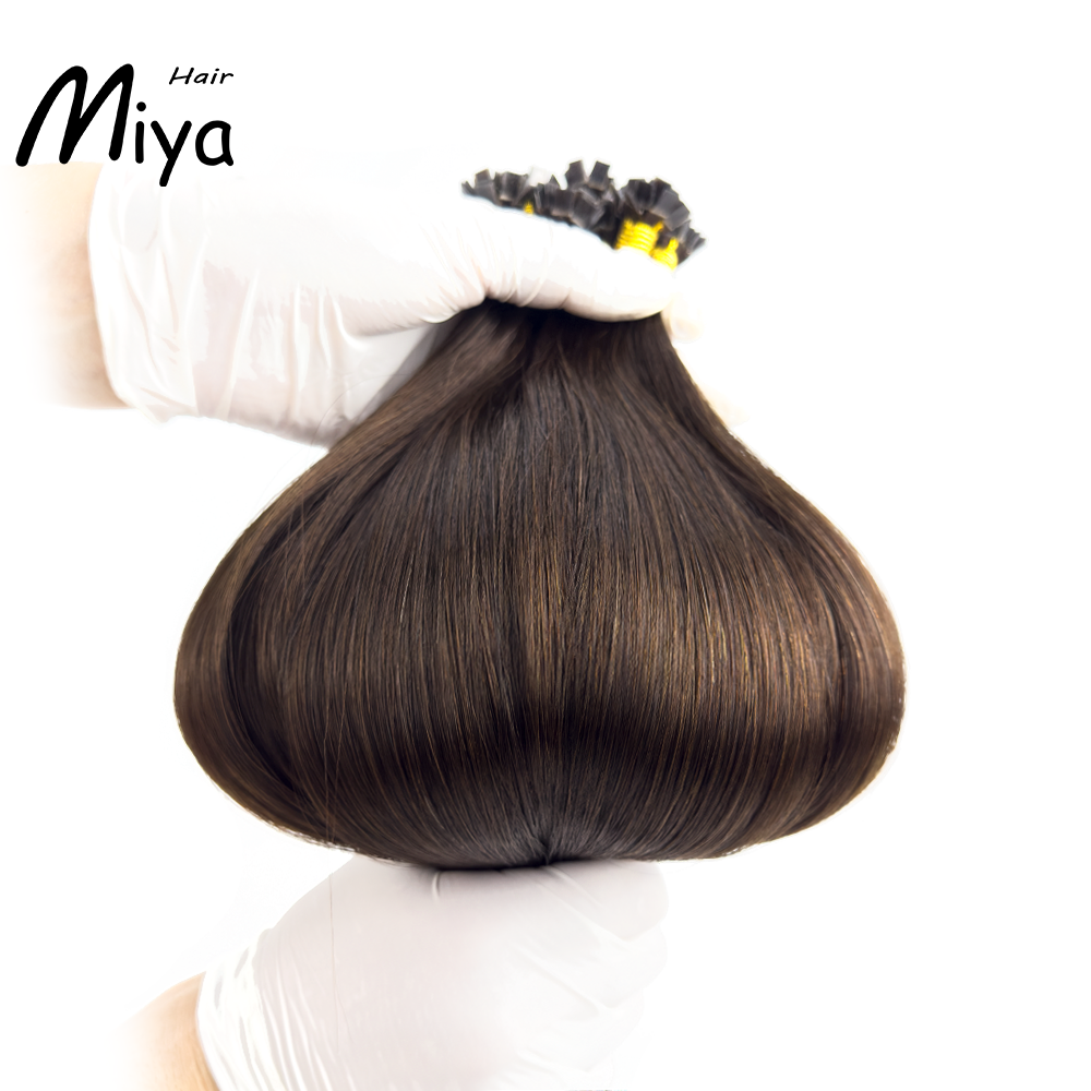 Chocolate Brown Hair #3 Dark Brown Extensions Virgin Hair Keratin Hair Best Quality Double Drawn 100% Cuticle Aligned Human Hair From One Donor 16-30inch Flat Tip Hair Unprocessed Hair