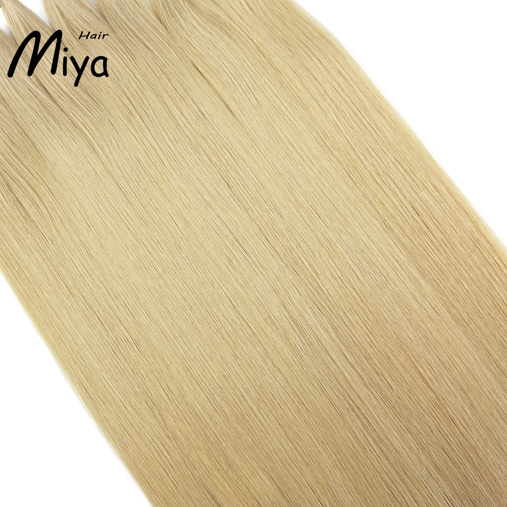 Warm Blonde Extensions Virgin Hair Keratin Hair Best Quality Double Drawn 100% Cuticle Aligned Human Hair From One Donor 16-30inch Virgin Hair Flat Tip Hair Unprocessed Hair