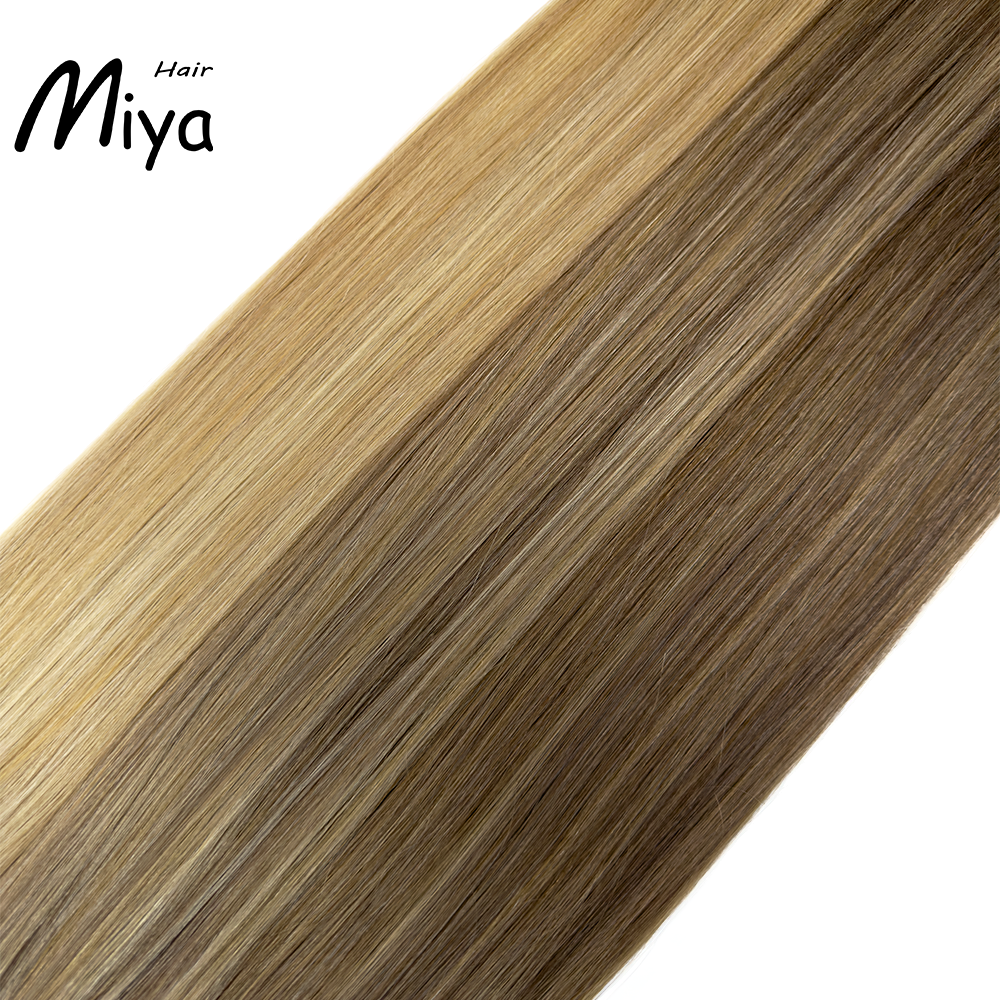 Piano Hair Highlight Hair Best Quality Double Drawn Genius Weft 100% Cuticle Aligned Human Hair From One Donor 18-24inch Hair Extensions