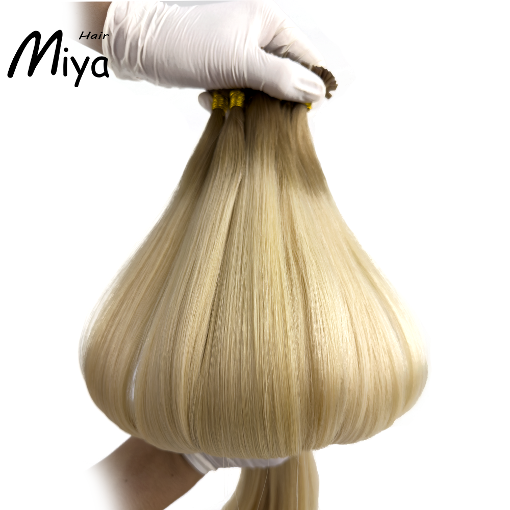 Ombre Extensions Blonde Keratin Hair Best Quality Double drawn 100% Cuticle Aligned Human Hair From One Donor 16-30inch Flat Tip Hair Unprocessed Hair