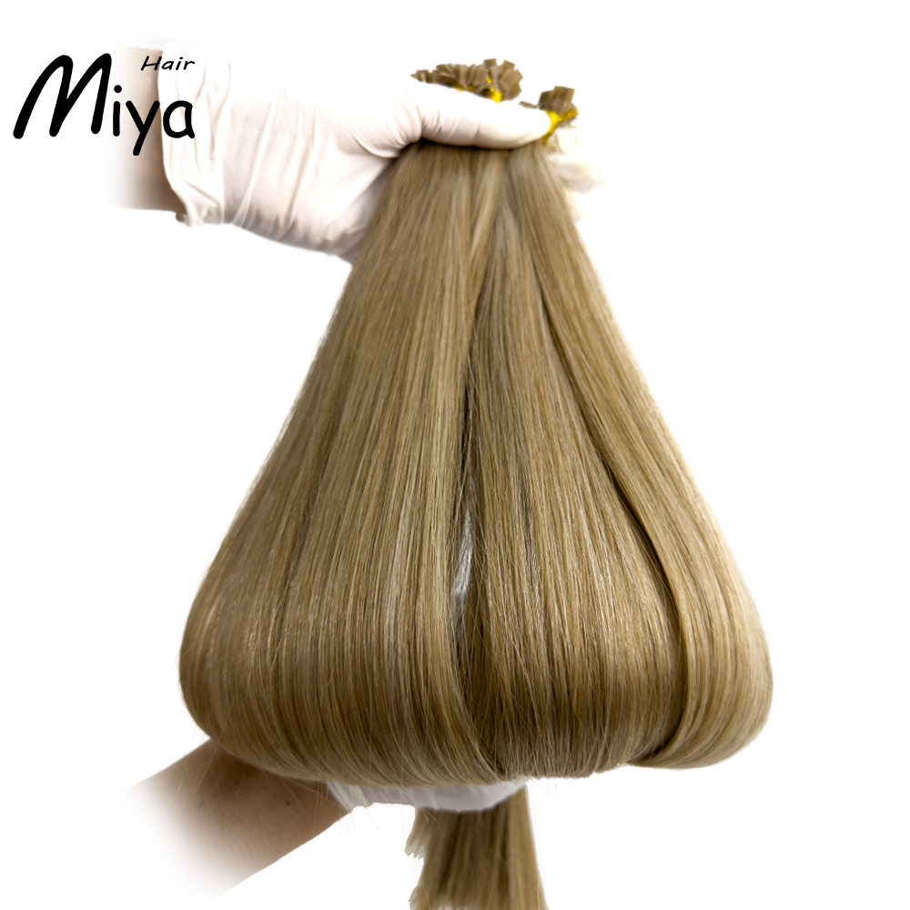 Mixed Hair Brown Hair Keratin Hair Best Quality Double Drawn 100% Cuticle Aligned Human Hair From One Donor 16-30inch Flat Tip Hair Unprocessed Hair