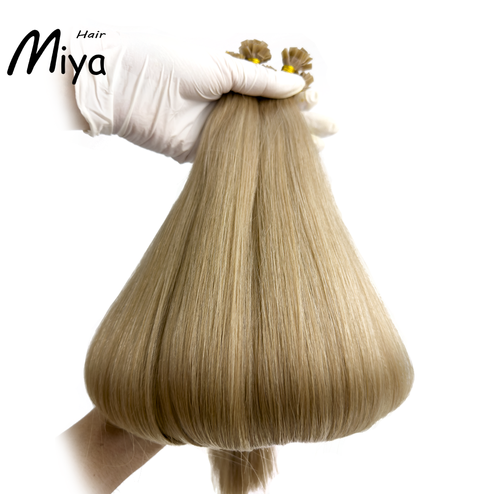 Mixed Hair Keratin Hair Virgin Hair Best Quality Double Drawn 100% Cuticle Aligned Human Hair From One Donor 16-30inch Flat Tip Hair Unprocessed Hair
