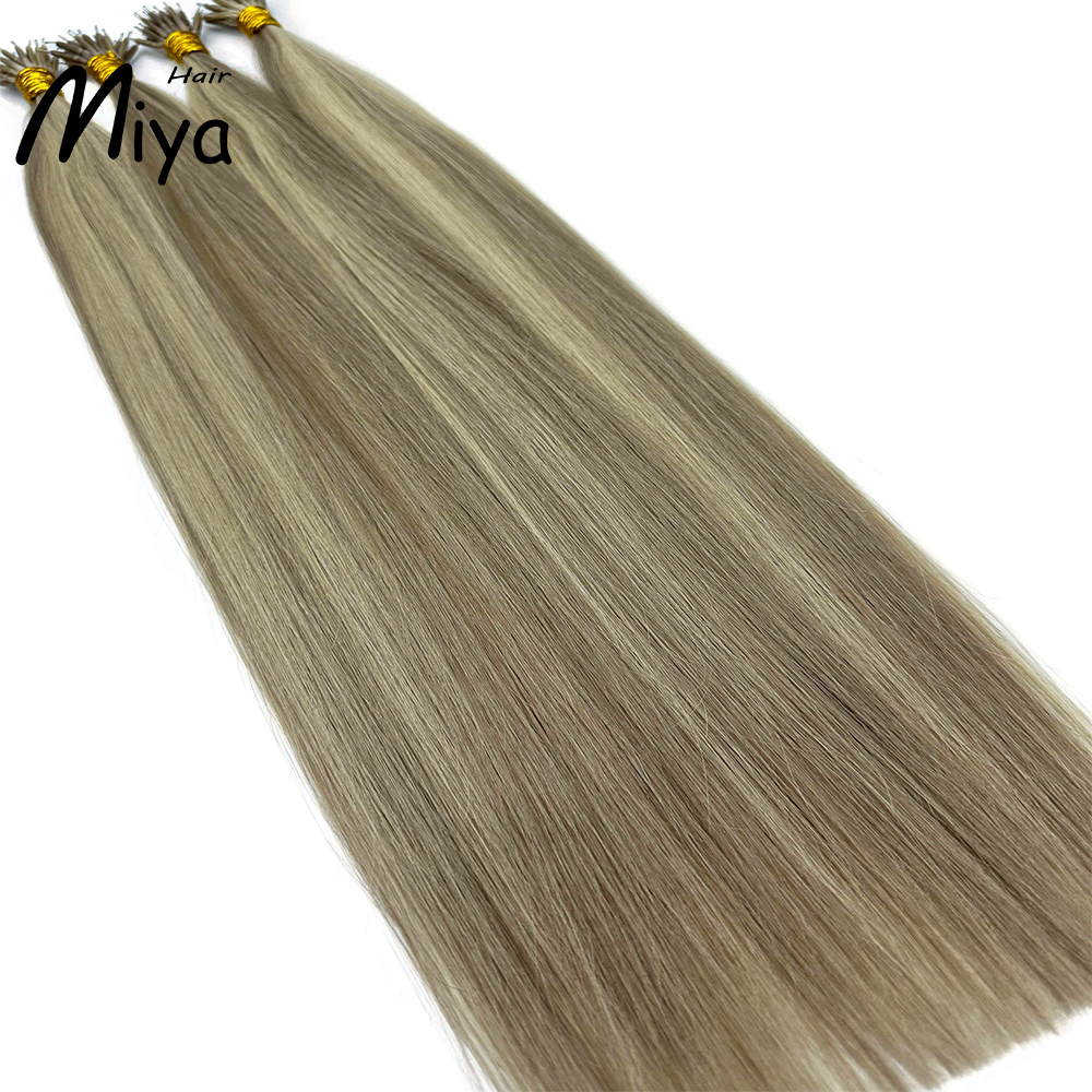 Piano Nano Highlight Hair Virgin Hair Nano Ring Hair Best Quality Double Drawn 100% Cuticle Aligned Human Hair From One Donor 16-30inch Nano Bead Hair Extensions Nano Hair