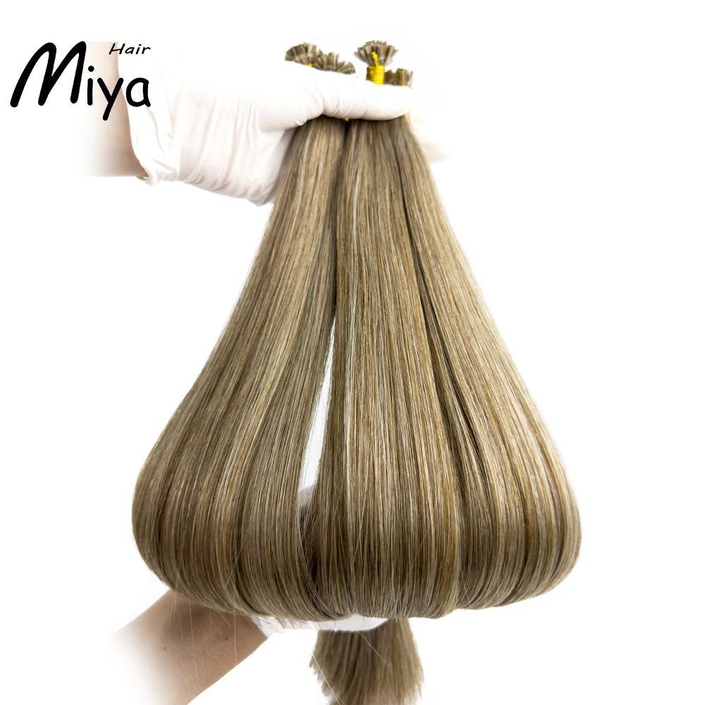 Mixed Hair Keratin Hair Virgin Hair Best Quality Double Drawn 100% Cuticle Aligned Human Hair From One Donor 16-30inch Flat Tip Hair Unprocessed Hair