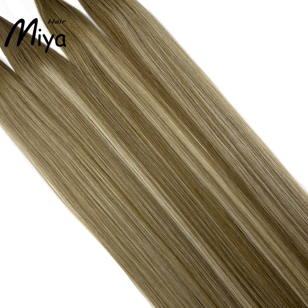 Balayage Blonde Keratin Hair Best Quality Double Drawn 100% Cuticle Aligned Human Hair From One Donor 16-30inch Flat Tip Hair Unprocessed Hair